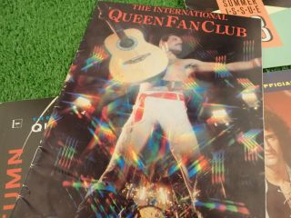 Vintage Official Queen Fan Club Magazines Spring Summer Autumn Christmas 1983 3