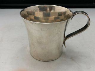 Tiffany & Co Makers Sterling Silver Vintage Heavy Solid Baby Cup 133.  60 Grams