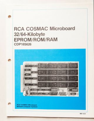 Rca Cosmac Microboard Computer Component,  Cdp 18s626