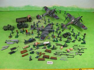 Vintage Airfix &other Model Kits 1/72 Raf Aircraft Ground Crew Etc Wwii 2131