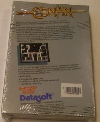 RARE Conan by Datasoft for Atari 400/800 - 2