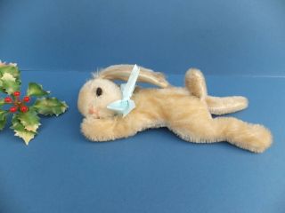 Old Vintage Antique German Steiff Mohair Toy Floppy Hansi Sleeping Rabbit - Bear