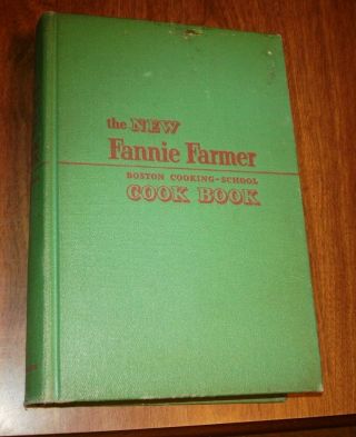 Vtg The Fannie Farmer Boston Cooking - Schoolcook Book 1951