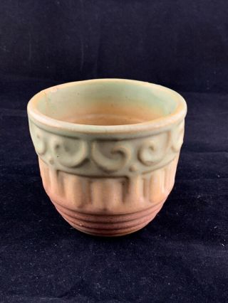 Vintage Rare 5 Inch Mccoy Pottery Planter Jardiniere W/ Ombre Glaze