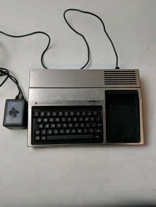 Vintage Texas Instruments Ti - 99 / 4a Home Computer With Power Adapter