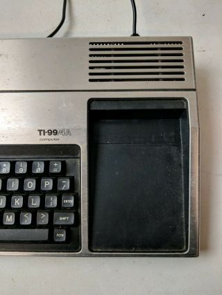 Vintage Texas Instruments TI - 99 / 4A Home Computer with power adapter 3