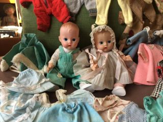 Vintage Vogue Ginnette Baby Dolls W/wardrobe