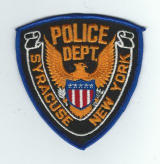 Vintage Syracuse,  York Police Dept.  (cheese Cloth Back) Patch