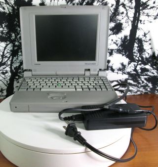 Vtg Toshiba Portege T3600ct Pa1119u X Laptop Computer System Unit W/ Ac Adaptor