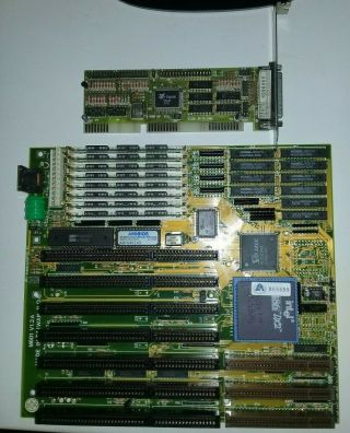 Motherboard 486 Vlb Pc - Chip M601,  Cpuintel486dx2 - 50mhz,  Ram8mb,  Multi Isa I/o Test
