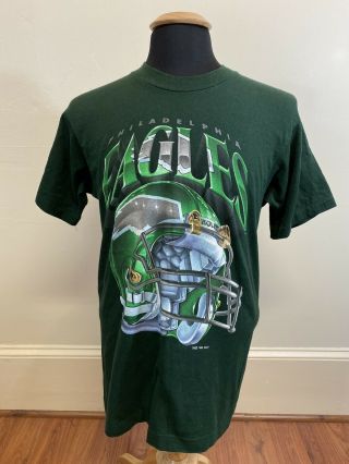 Vintage 90s Salem Philadelphia Eagles Nfl T - Shirt Size Medium 1995