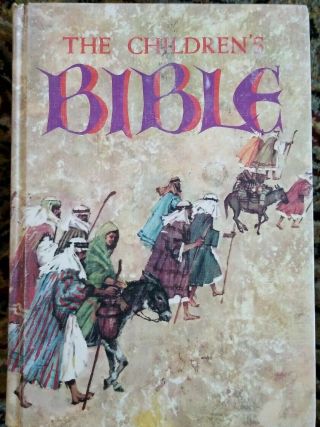 The Children’s Bible Vintage 1965 Golden Press,  Hardcover,  Illustrated Stories