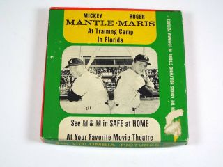 1962 Vtg 8mm Home Movie Mickey Mantle & Roger Maris At Training Camp In Florida 2