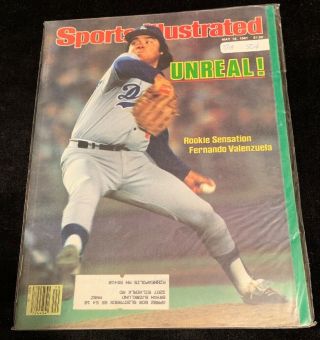 Vintage Sports Illustrated May 18 1981 Fernando Valenzuela Rookie Dodgers