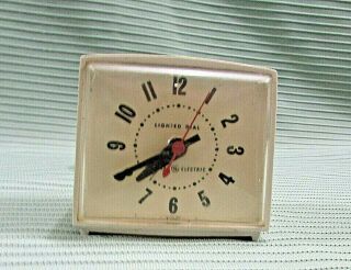 Vintage Ge General Electric Usa Alarm Clock W Lighted Dial Mid Century S/h