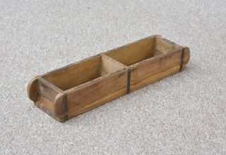 Vintage Wooden Brick Mould Box Shelf - Double Brick - Delivery