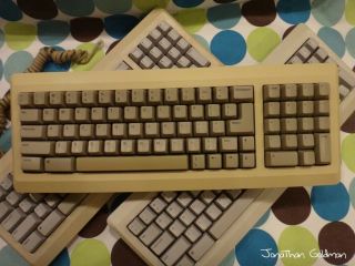 Apple Keyboard for Macintosh 128k 512k 512ke Mac Plus Cable RARE Vintage M0110A 2