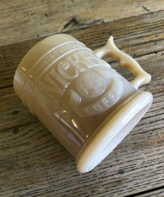 Vintage Whataburger Buffalo Nickel Tan Glass Coffee Mug With Handle