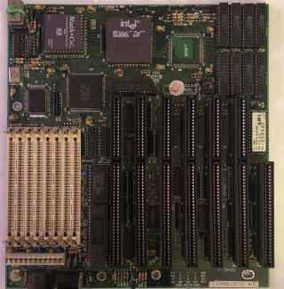 Vintage 386 / 486 At Isa Motherboard Intel I386dx Ami 386 Bios Plus