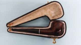 Vintage Smooth Duke Dr.  Grabow Imported Briar Pipe Italy With Hard Case - Rare