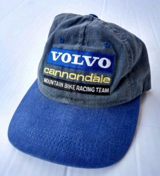 Volvo Mountain Bike Racing Team Cannondale Strapback Hat Cap Vintage Old