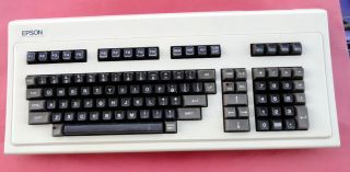 1983 Vintage Epson Qx - 10 Computer Q703b Keyboard Fujitsu Leaf Spring Key Switch
