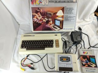 Vintage Commodore Vic - 20 Personal Home Computer With Box Not