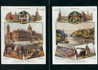 Wills Premium Issue Cities Of Britain Complete Set 1929 Vg,