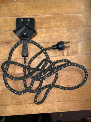Vintage Nesco Cloth Covered Appliance Power Cord 1 1/16 " Spacing Slow Cooker