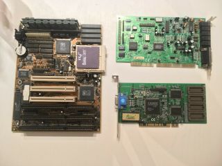 Zida Tomato 4dps Motherboard,  Intel 486 Dx2 66mhz,  16 Mb Ram,  S3 Virge Video