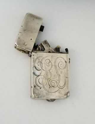 Antique Automatic Sterling Silver Cigarette Pocket Lighter – Nassau Thorens Stl