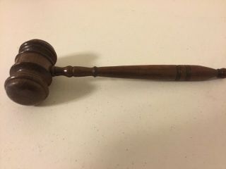 Vintage Wooden Judge Auctioneer Gavel Hammer Mallet Wood Gavel 10”