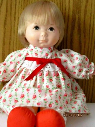 Fisher Price Baby Ann Lapsitter Doll 204 Dress & Diaper Ex.  Cond