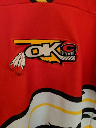 Oklahoma City Blazers Hockey Jersey Youth Medium Red Ot Sports