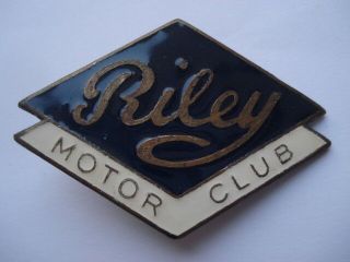 C1950s Vintage Riley Motor Club Enamel Badge