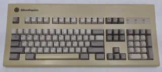 Vintage Silicon Graphics SGI 9500801 Indigo Keyboard UPT2 2