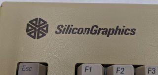 Vintage Silicon Graphics SGI 9500801 Indigo Keyboard UPT2 3
