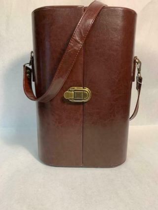 Vintage Leather Wine Carrier Legacy By Picnic Time Hostess Gift