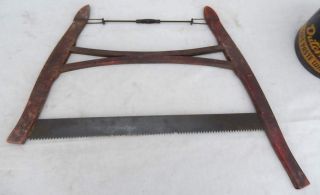 Antique / Vintage Buck Bow Saw Maine Barn Find - All Good - Use Or Display
