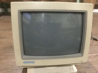 VINTAGE 1987 KAYPRO KP - 1464W CRT COLOR DISPLAY COMPUTER MONITOR RARE VIDEO 3
