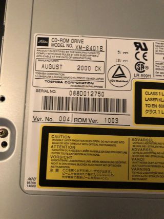 CD - ROM Drive Toshiba XM - 6401B SCSI 50 - pin 2