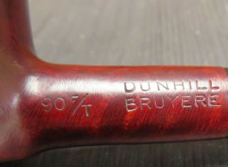 TOP DUNHILL BRUYERE POKER SHAPE 90 F/T ENGLAND 0 in a circle 2 A no Filter 3