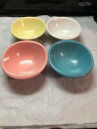 Set Of 4 Vintage Boonton Boontonware Melmac Melamine Friit Bowls 1307 - 12
