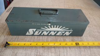 Vintage Metal Carrying Case (only) Box For Sunnen Sn - 75 Midget Portable Hone
