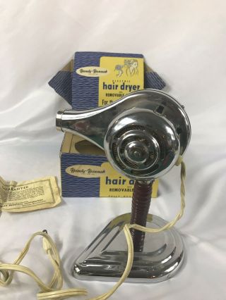 Handy Hannah Vintage Electric Hair Dryer And Stand -