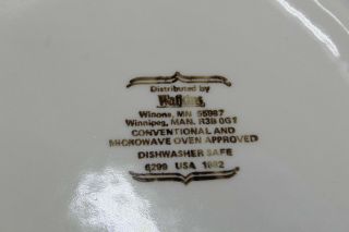 VINTAGE WATKINS Ceramic Deep Dish Apple Pie 11 inch Pan Plate 1982 3