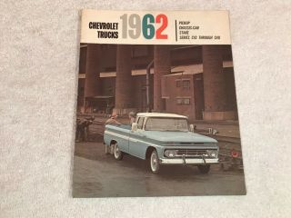 Rare 1962 Chevrolet Trucks Dealer Sales Brochure C10 C40 Pickup 11 Page