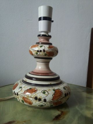 Ceramic Lamp Base Italian? Vintage
