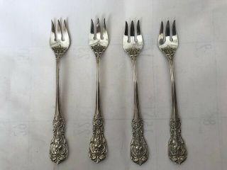 Reed & Barton Francis 1st Sterling Silver Seafood Forks,  4