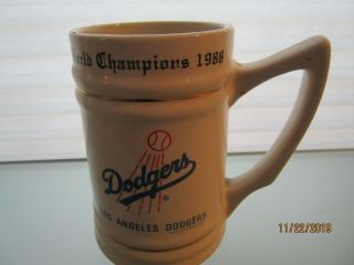 Vtg 1988 Los Angeles Dodgers World Champions Series Mug -